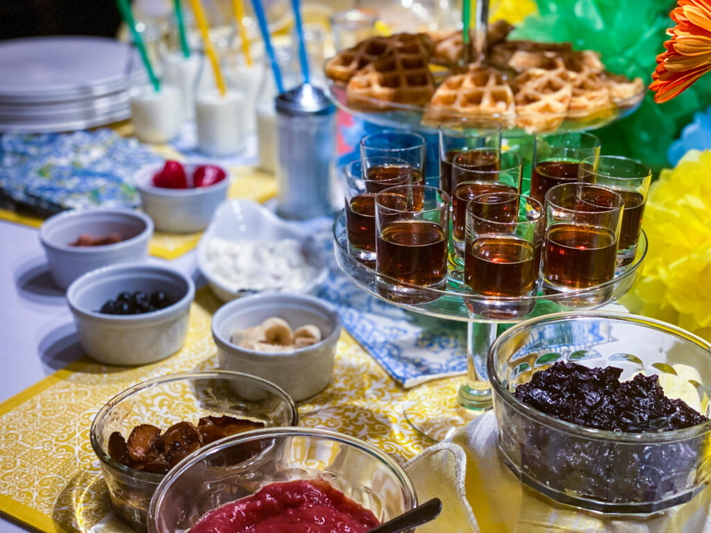 How to Set Up a Waffle Bar — Mint Event Design