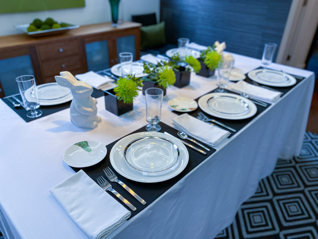 modern Easter tablescape ideas 