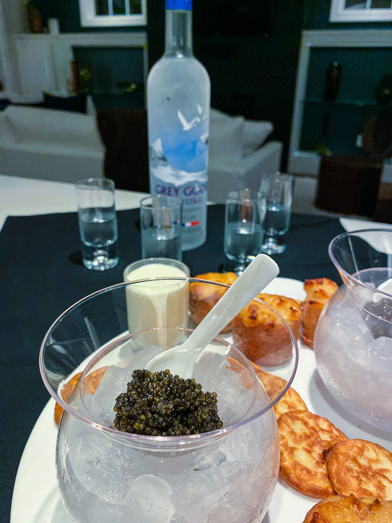 how to host a caviar tasting