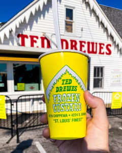 The famous concrete at Ted Drewes frozen custard