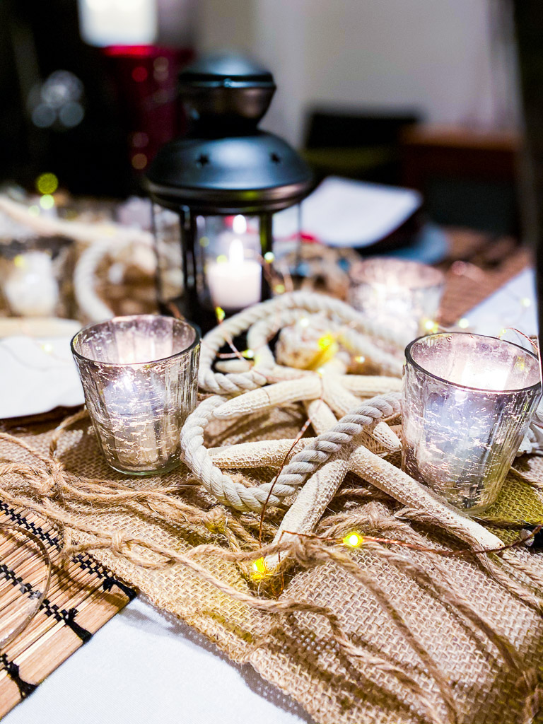 Pirate African birthday party wood guest table centerpiece