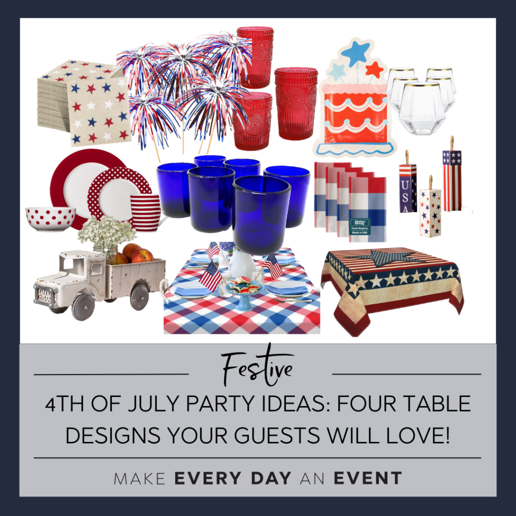 fourth of july decor, fourth of july party ideas, 4th of july decor, 4th of July party ideas, 4th of July, fourth of july, party ideas, red white and blue decor, fourth of july table
