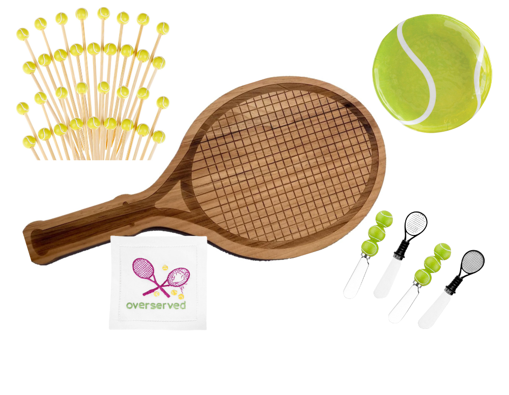 US Open party ideas, tennis party ideas, US Open watch party, Tennis watch party, US Open party decorations, US Open themed party décor, Tennis themed table setting, US Open entertaining ideas, Tennis party decorations DIY, How to host a US Open watch party, US Open party supplies, Best tennis party decorations