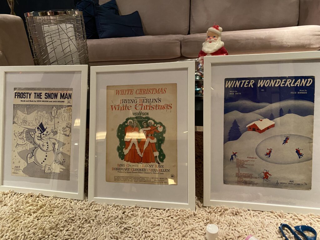 Christmas craft ideas, easy Christmas crafts, DIY Christmas decorations, handmade Christmas ornaments, vintage Christmas décor, vintage holiday crafts, sheet music crafts, easy Christmas craft using vintage sheet music, vintage sheet music Christmas decor idea, handmade holiday crafts with sheet music, Christmas paper crafts with vintage music sheets, creative ways to use vintage sheet music for Christmas, DIY vintage Christmas decorations step-by-step, repurposing old sheet music for holiday crafts, elegant Christmas crafts with old music paper