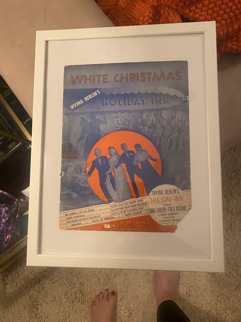 Christmas craft ideas, easy Christmas crafts, DIY Christmas decorations, handmade Christmas ornaments, vintage Christmas décor, vintage holiday crafts, sheet music crafts, easy Christmas craft using vintage sheet music, vintage sheet music Christmas decor idea, handmade holiday crafts with sheet music, Christmas paper crafts with vintage music sheets, creative ways to use vintage sheet music for Christmas, DIY vintage Christmas decorations step-by-step, repurposing old sheet music for holiday crafts, elegant Christmas crafts with old music paper